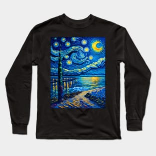 Clearwater at starry night Long Sleeve T-Shirt